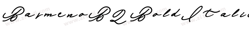 BarmenoBQ BoldItalic字体转换